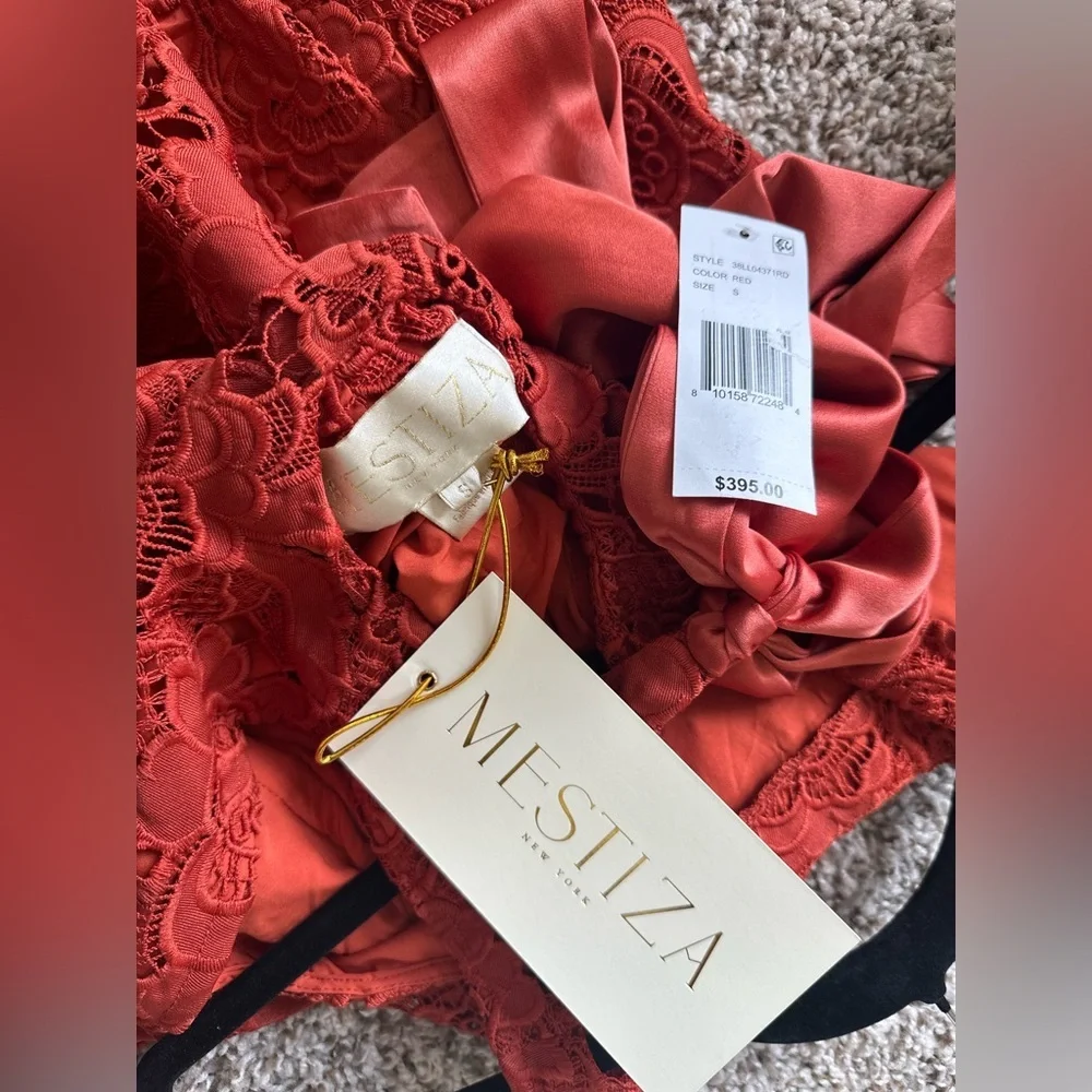 Mestiza New York Burnt Orange Lace Dress